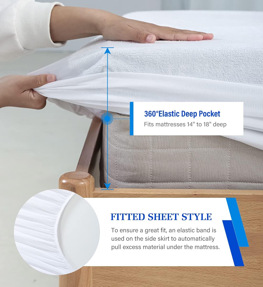 Detalle 2 de Twin XL Mattress Protector 39 x 80