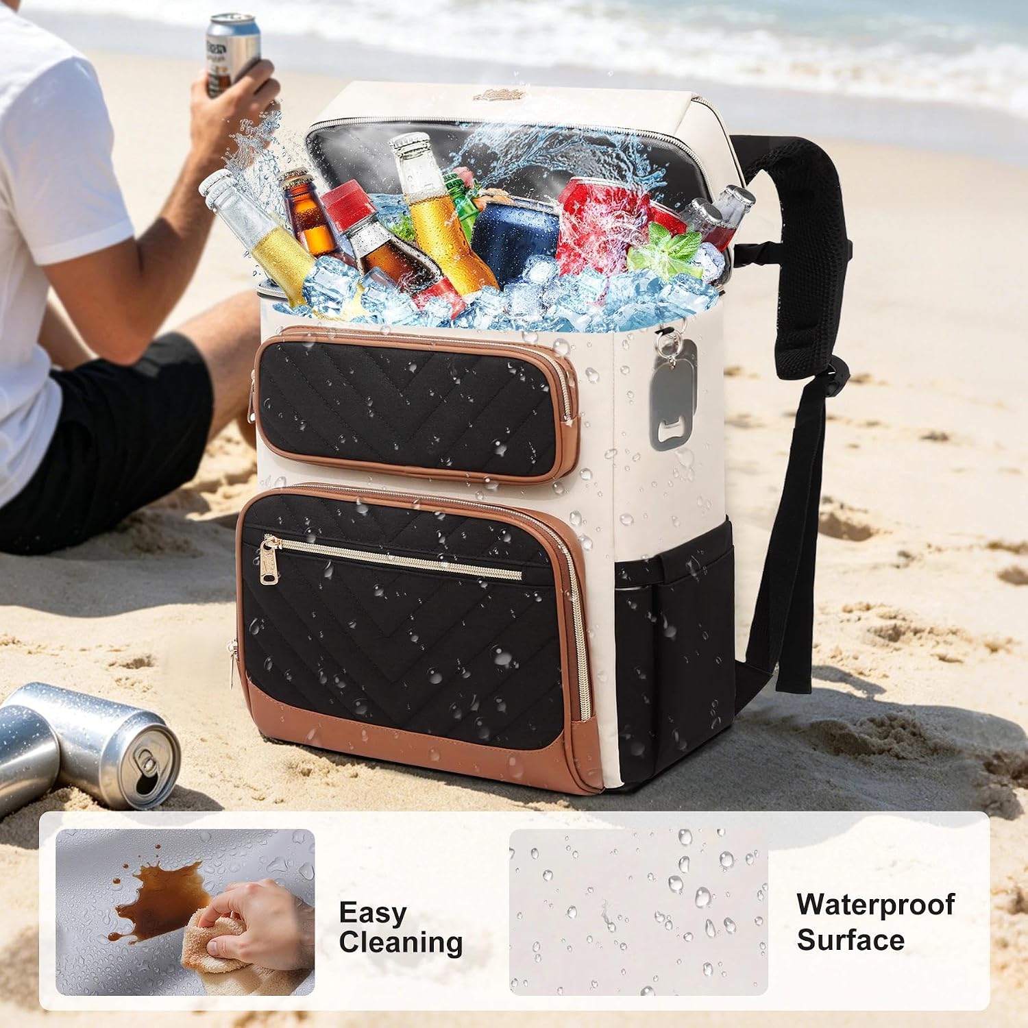 Detalle de Backpack Cooler with PEVA Liner