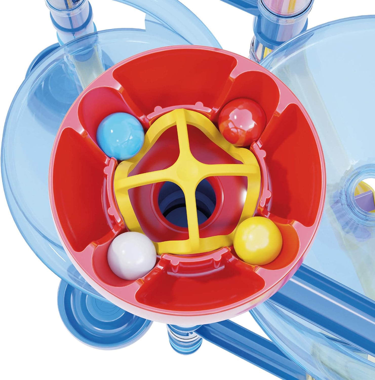 Detalle de Quercetti Migoga Ocean – pista per biglie con imbuti, curve e colonne (5-12 anni)