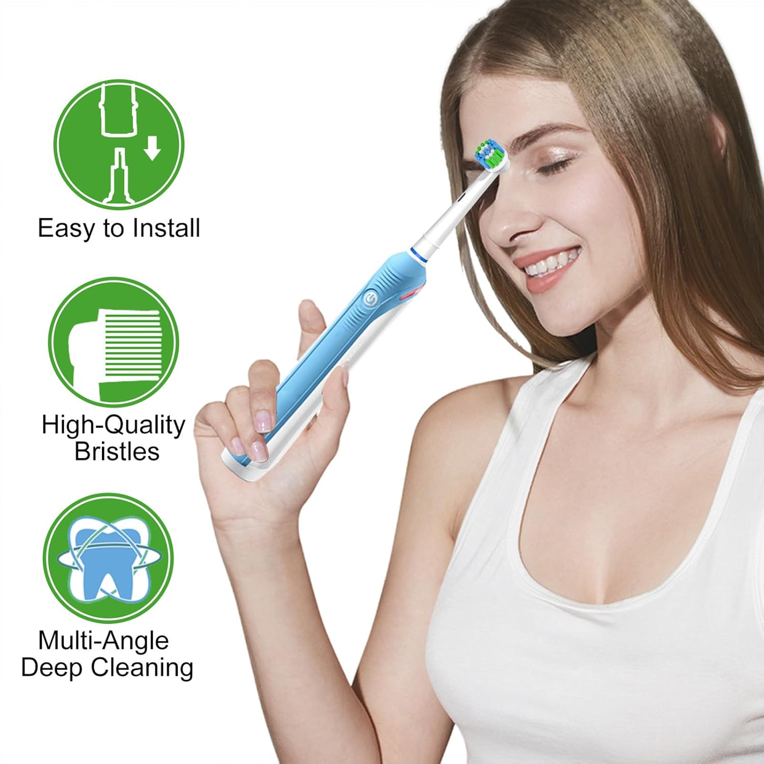 Detalle de Oral B compatible brush heads, 20 pack