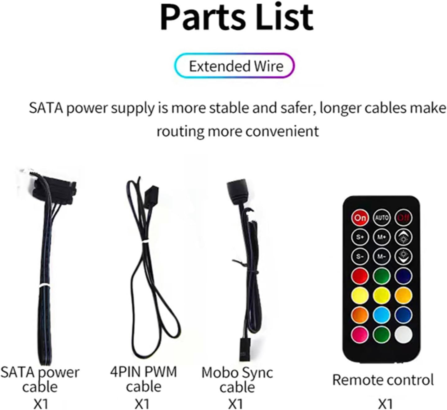 Thumbnail 5 de TZMRIT 2-in-1 ARGB PWM Fan Hub mit Controller – Magnetische Basis, 9× 4-Pin PWM & 9× 5V-ARGB Ports, Weiß