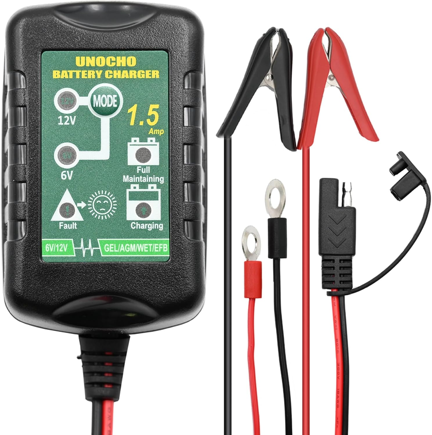 Detalle de Smart 6V 12V 1.5A Trickle Battery Charger
