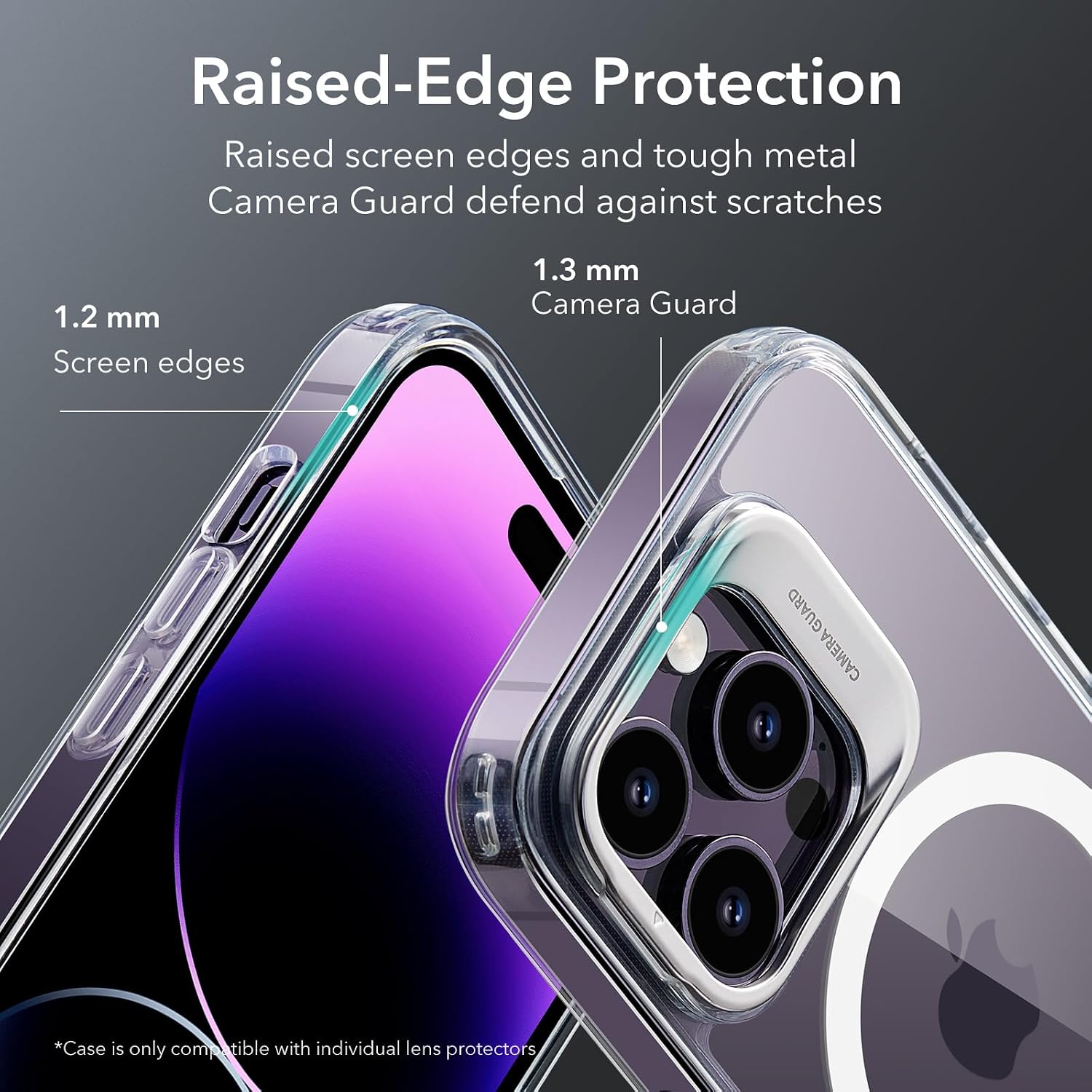 Detalle de ESR MagSafe Case for iPhone 14 Pro Max (Clear) with Built-In Stand