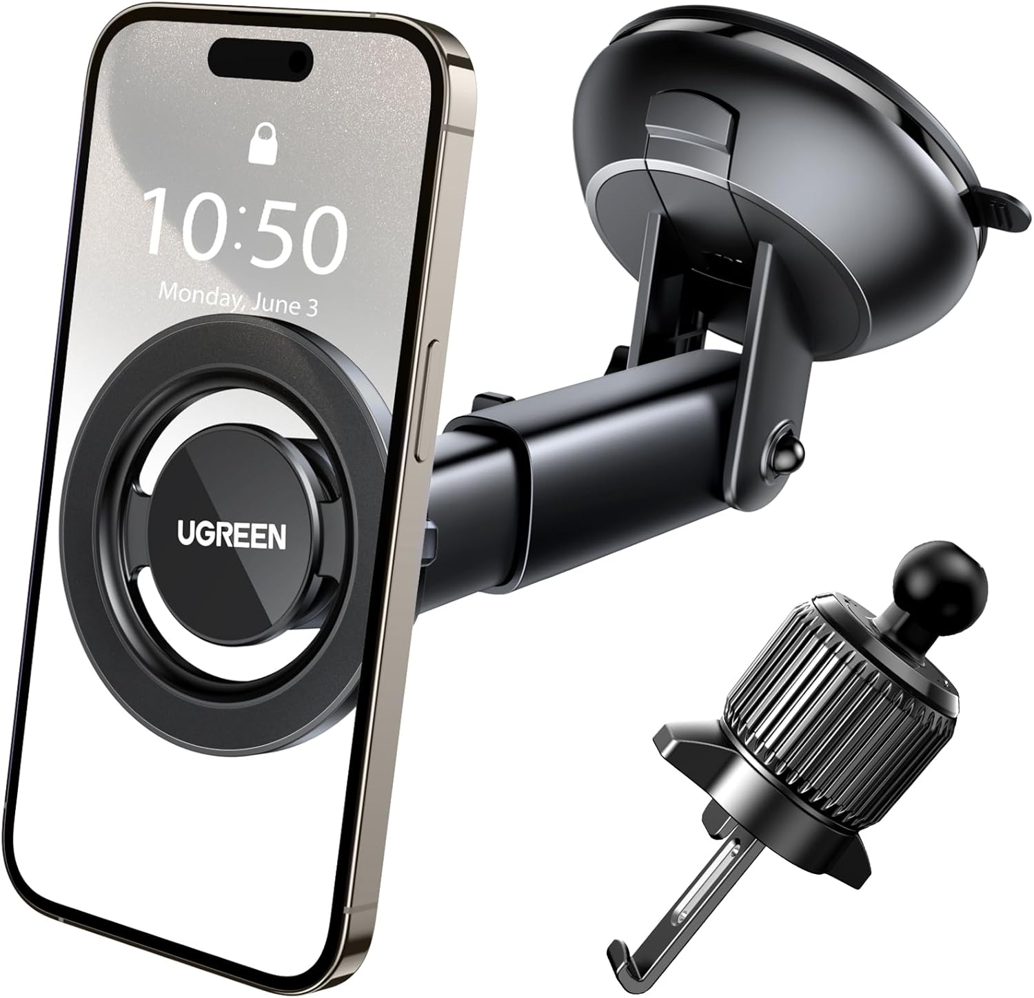 Detalle de UGREEN MagSafe Autohalterung 2 in 1 360°