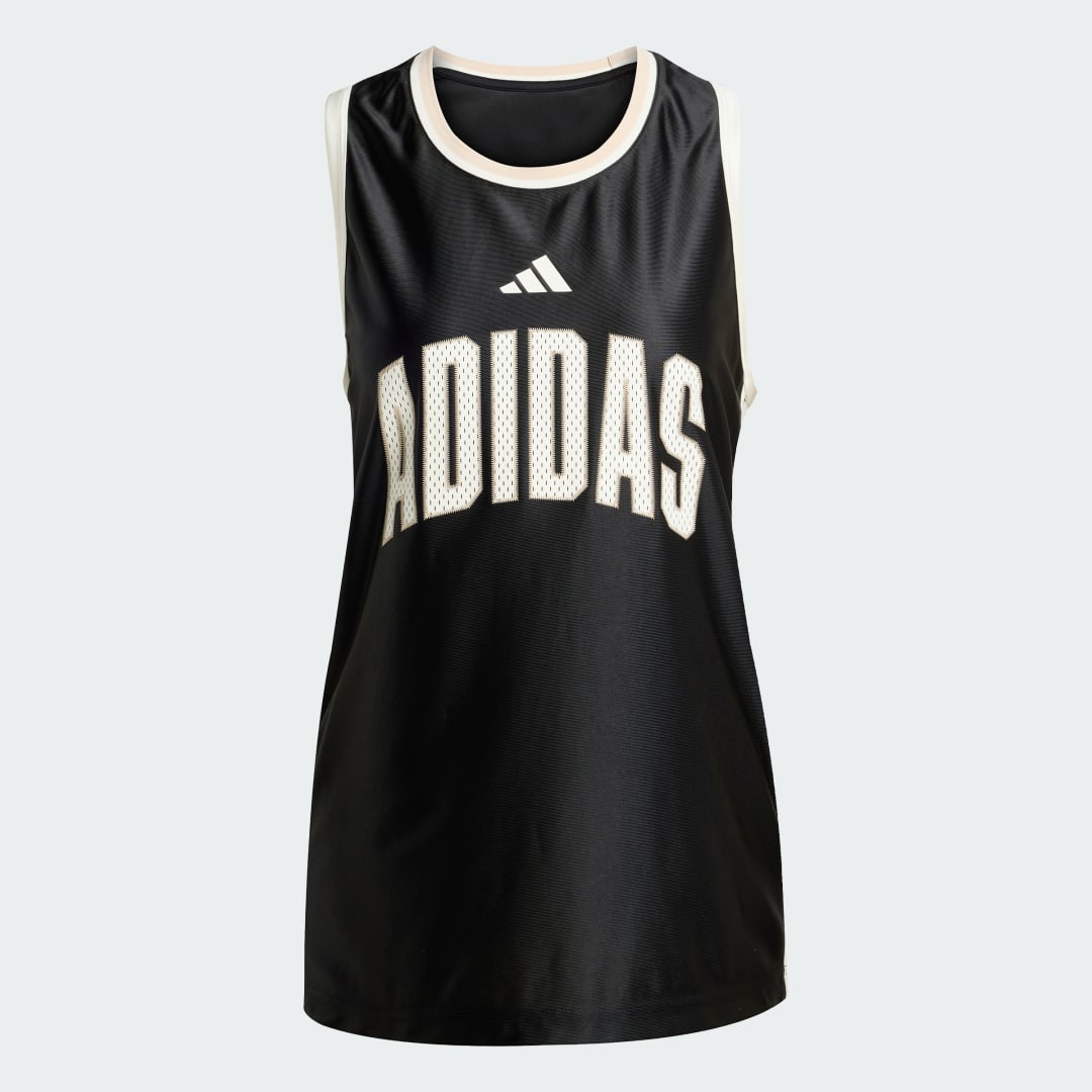 Detalle 2 de Camiseta sin mangas Stadium de Adidas — negra, para entrenar y combinar