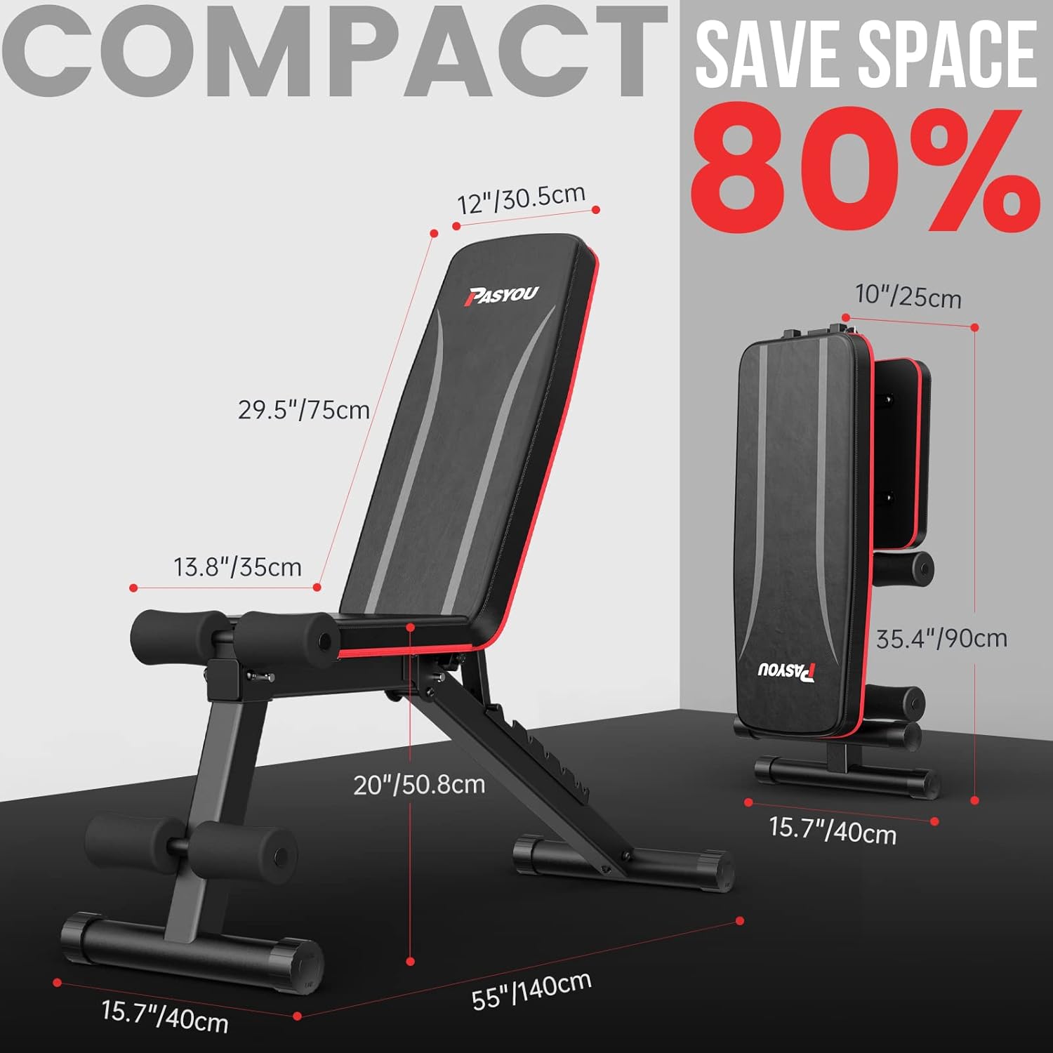 Thumbnail 3 de PASYOU PA300 Hantelbank 8‑in‑1, 230 kg Kapazität 🏋