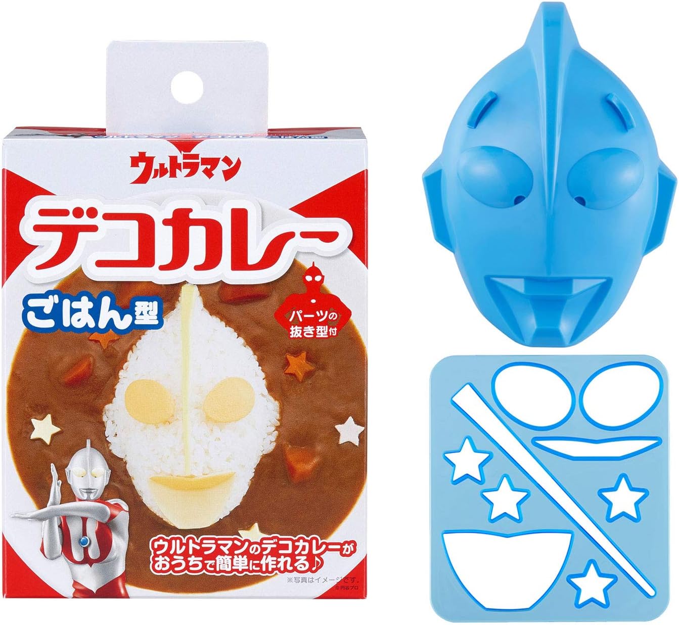 Detalle de OSK LS-7 ウルトラマンのごはん型・抜き型 プラスチック製 日本製
