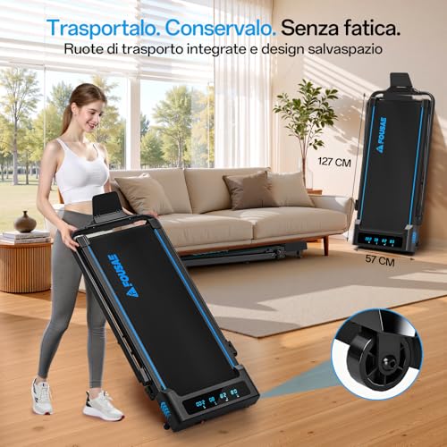 Thumbnail 8 de FOUSAE FITNESS Tapis roulant elettrico pieghevole con inclinazione al 10% e HIIT