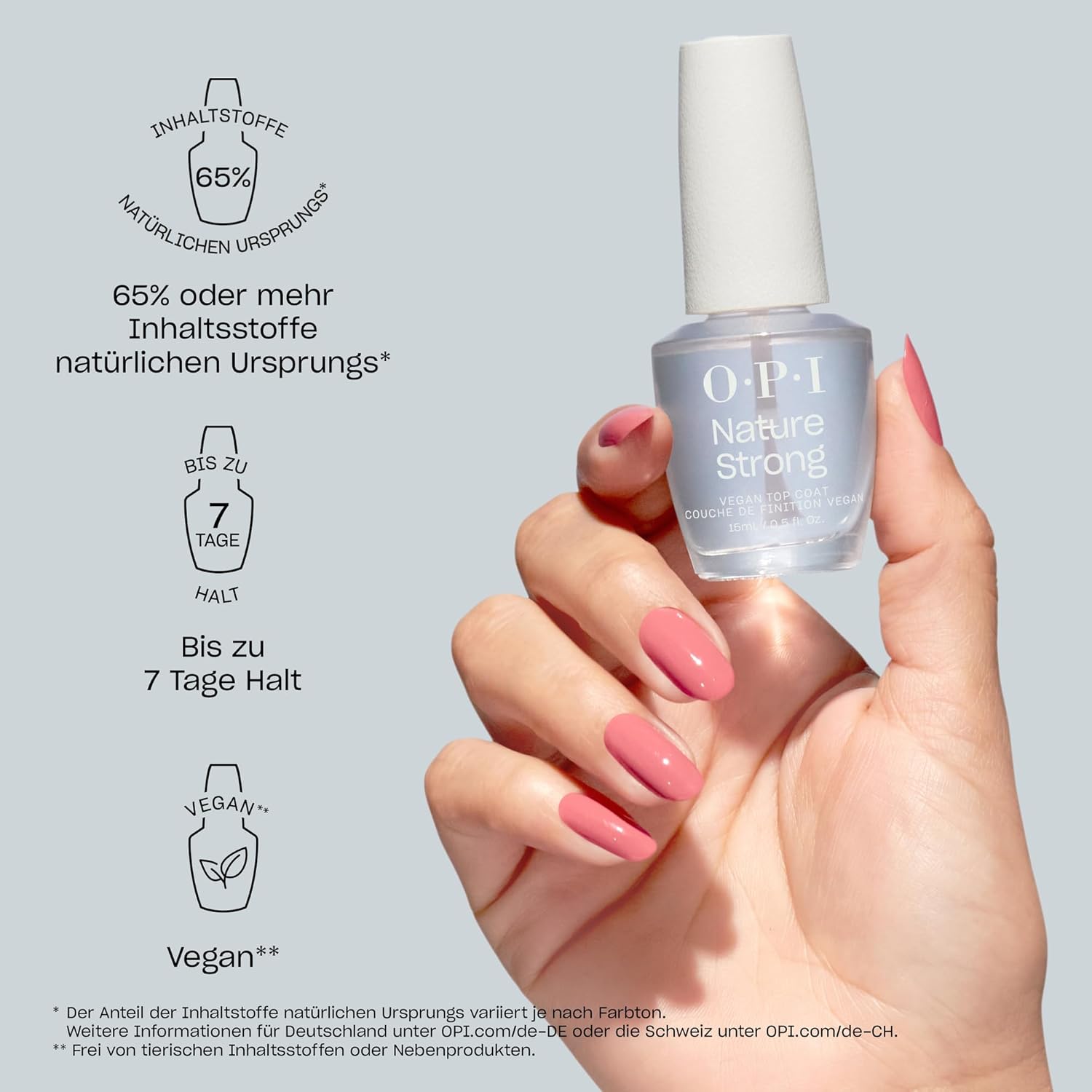 Thumbnail 5 de OPI Nature Strong Pink- und Nudetöne – langanhaltender, veganer Nagellack (15 ml)