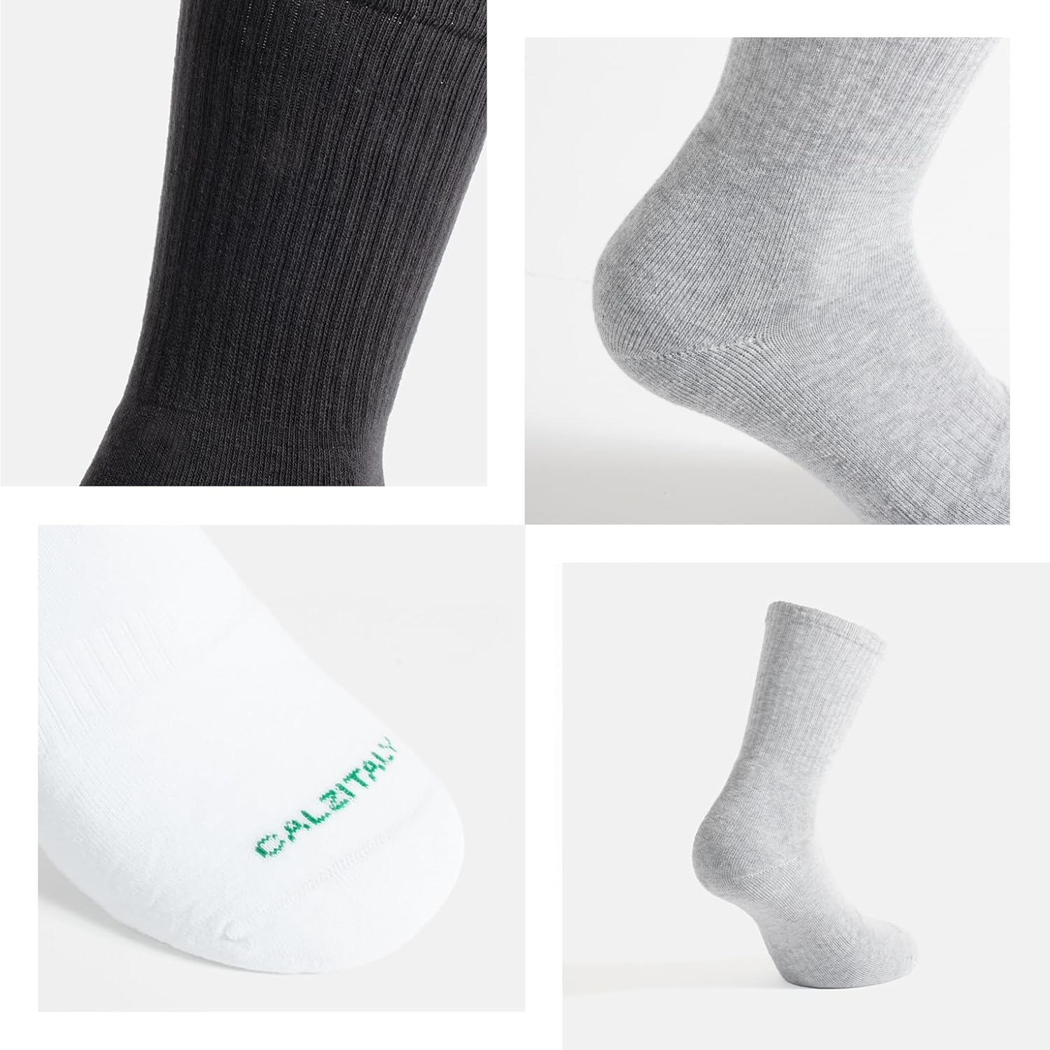 Detalle 2 de CALZITALY PACK 2-4 PAIA Calze sportive unisex: comfort imbottito, arco elastico e Made in Italy