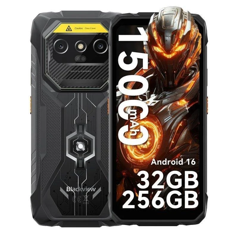 Detalle de Blackview ROCK 1 Pro 4G 8GB 256GB 6.56" Negro — Rugerizado para entornos extremos