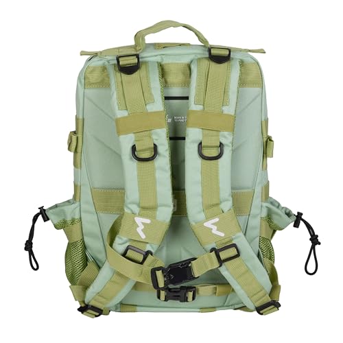 Detalle de Mochila Táctica 25L Repelente al Agua – Oxford 1000D, Cabina Avión y Viaje, Kiwi (ELITRAINX)