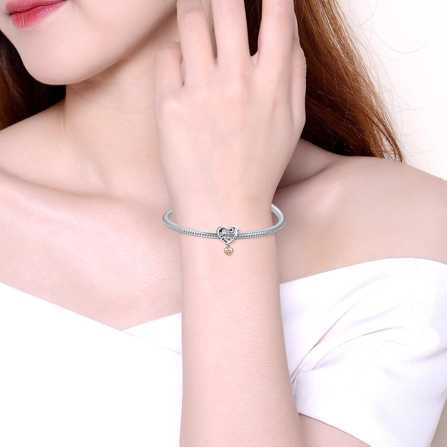 Detalle 2 de Alstiva Charm Familie Freundschaft Liebe Silber