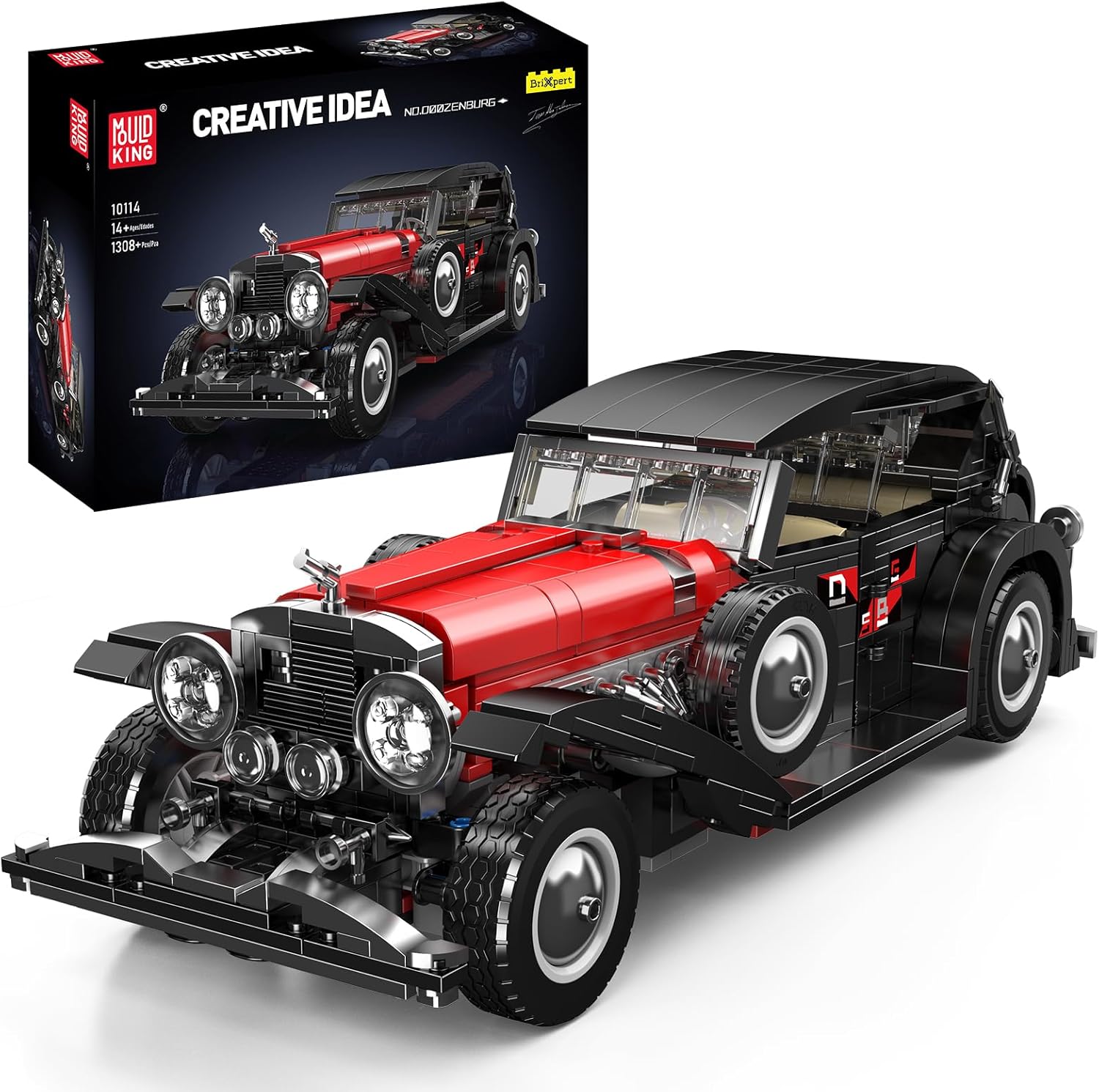 Thumbnail 6 de Mould King 10208 Muskel-Sportwagen Modellbausatz 1556