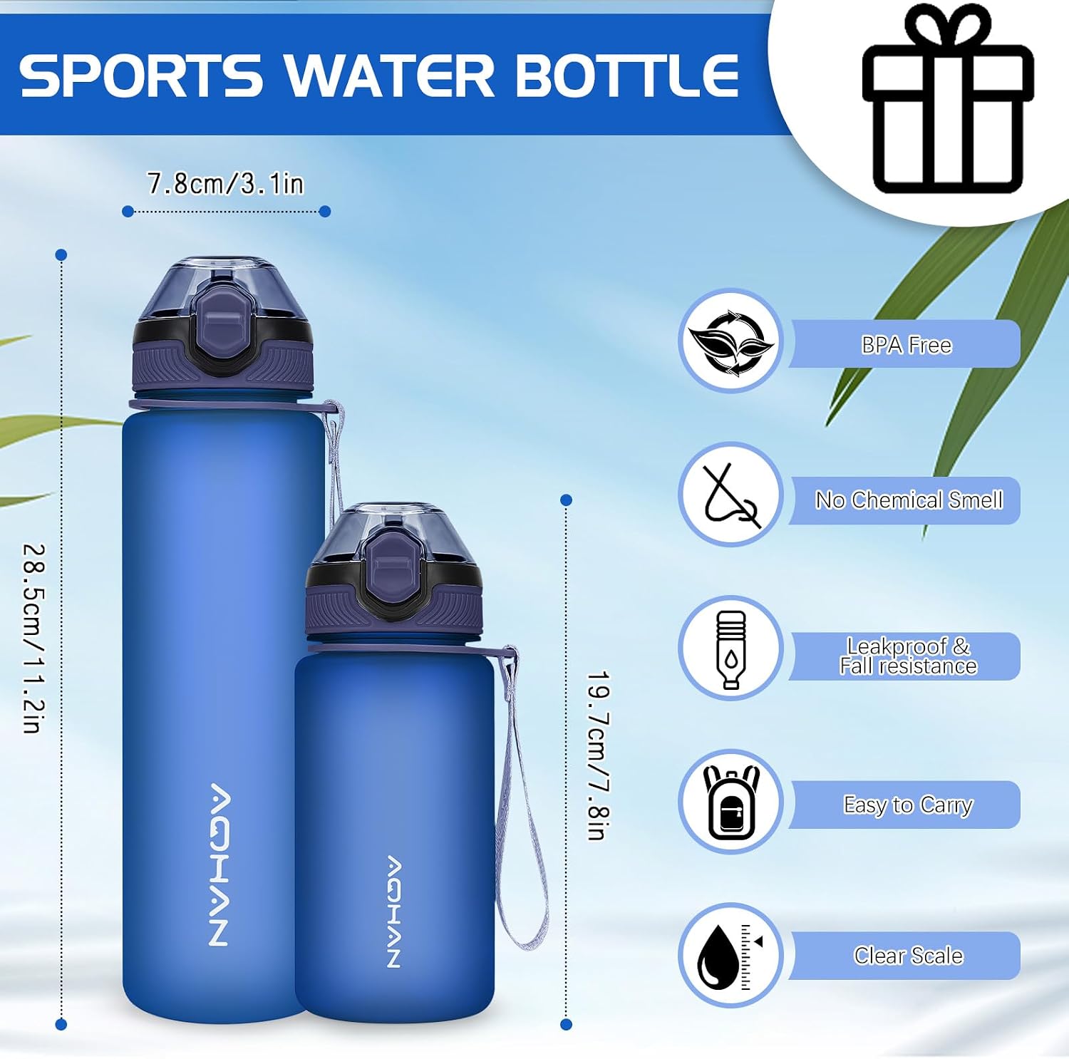 Thumbnail 4 de AOHAN 600ML Water Bottle