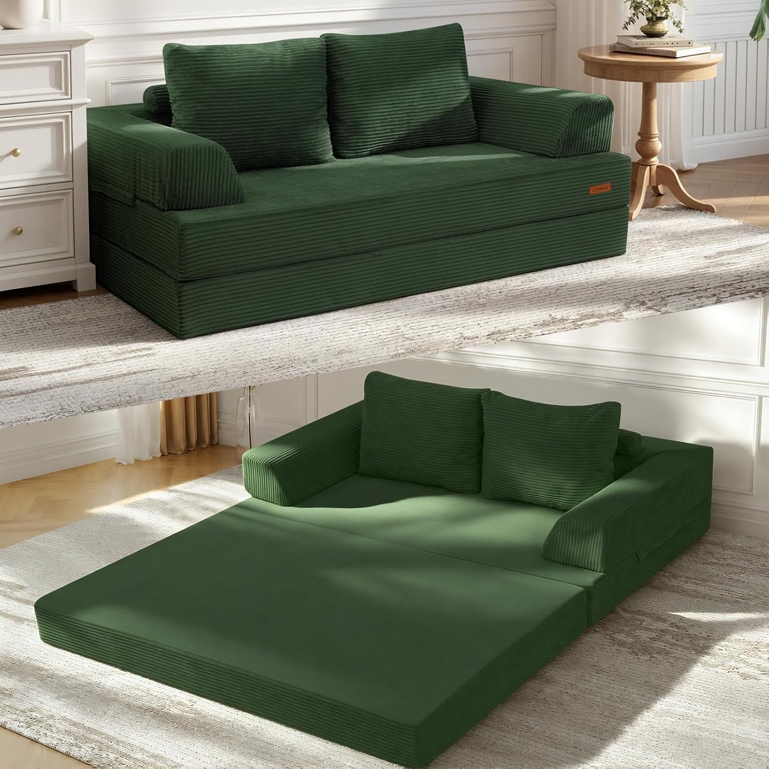 Thumbnail 6 de COMAX Futon Sofa Bed: 4-in-1 Convertible for Small Spaces