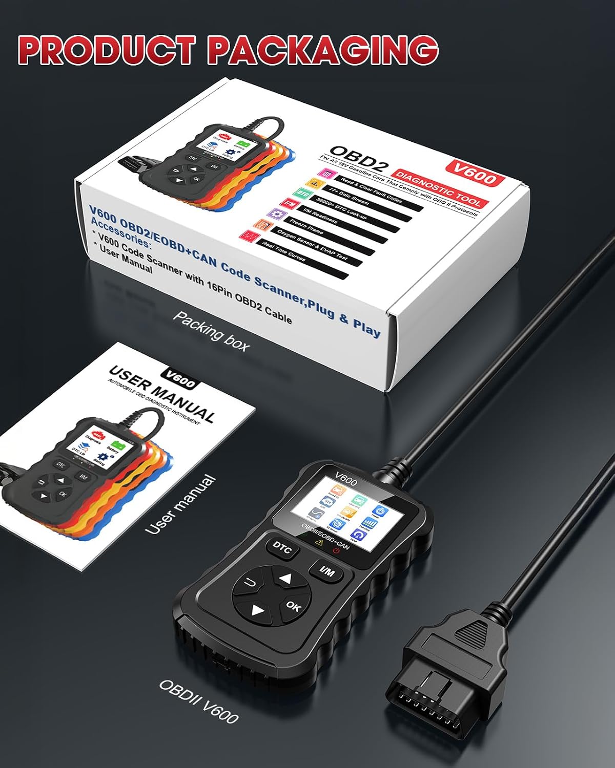 Thumbnail 5 de OBD2 Car Scanner Professional Code Reader