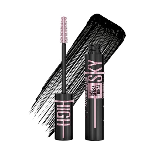 Detalle de Maybelline New York Sky High Cosmic Black Mascara – extreme Länge & kosmisches Volumen