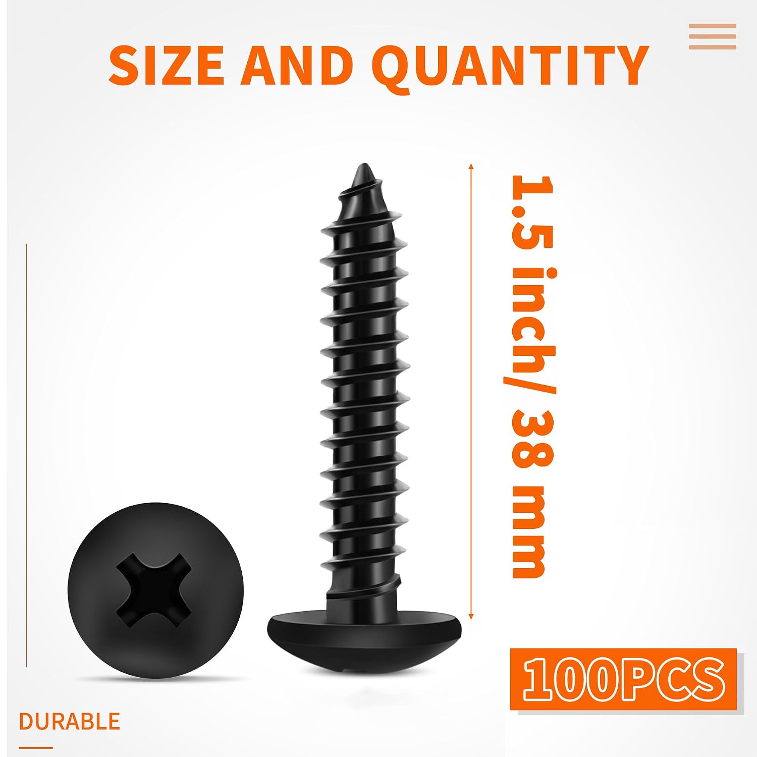 Detalle 2 de TPOHH Truss Head Wood Screws, #6