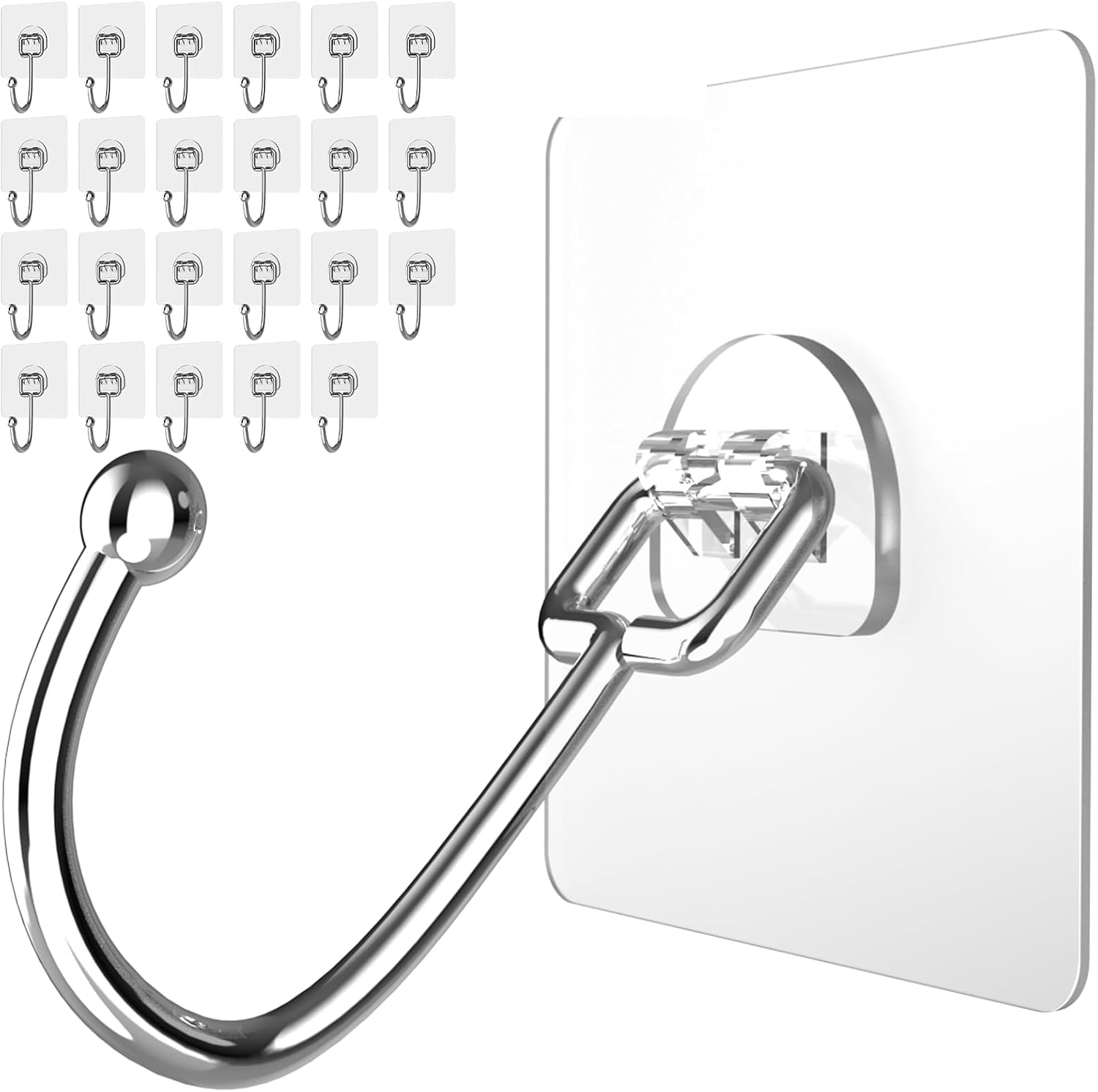 Detalle de Latoxcaa Adhesive Hooks, 24-Pack