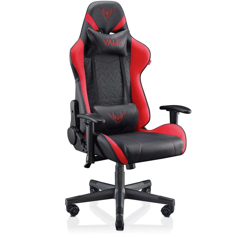 Detalle de VALK Nyx Silla gaming roja/negra