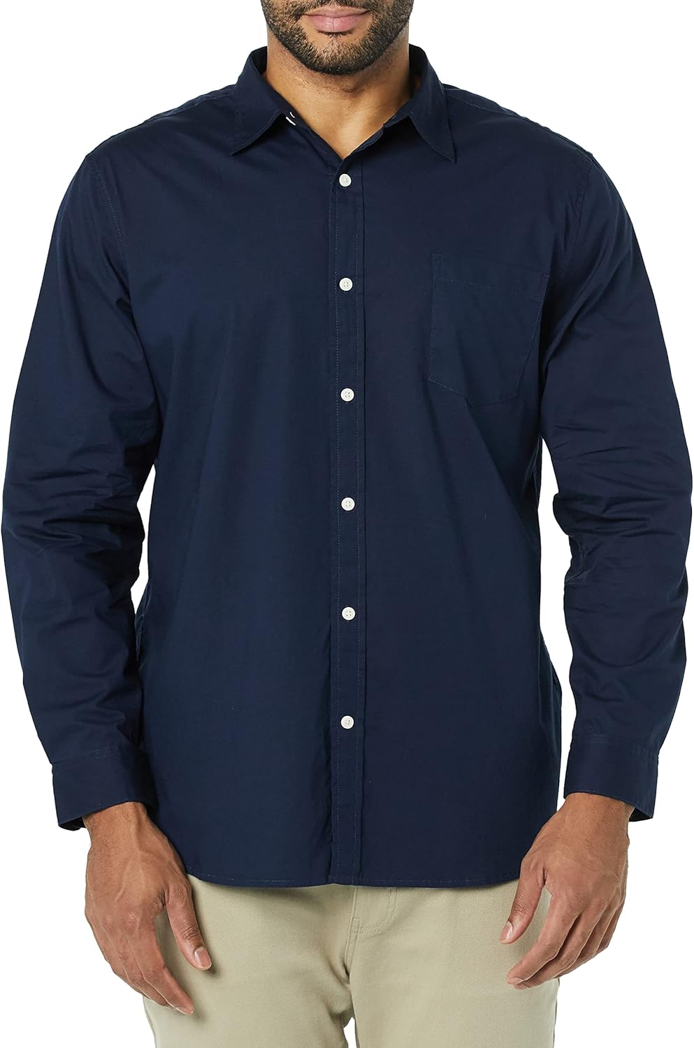 Thumbnail 3 de Amazon Essentials Herren Langärmliges Hemd aus Stretch-Popeline, Slim Fit