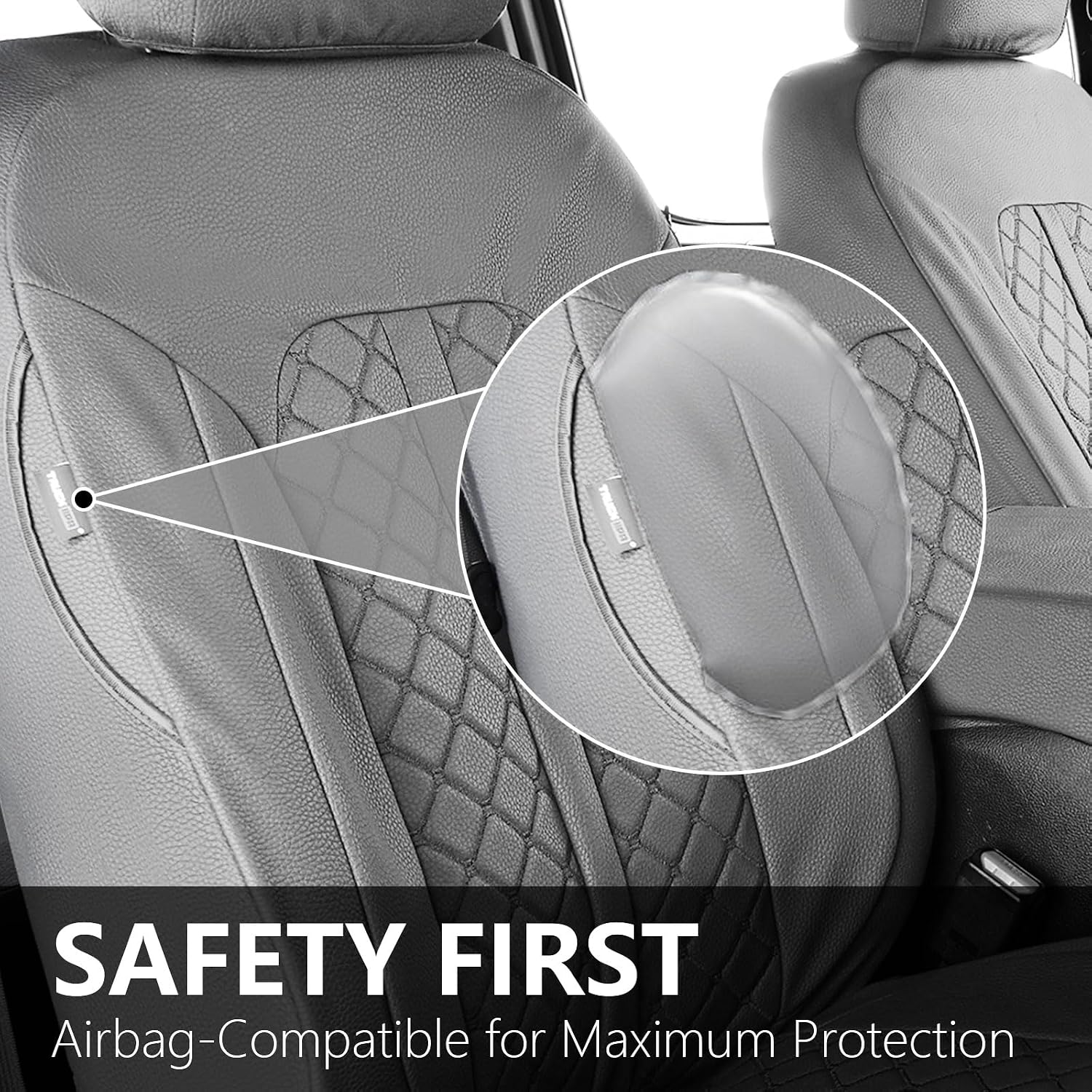 Detalle de Truckiipa Ram Front Seat Covers, Gray