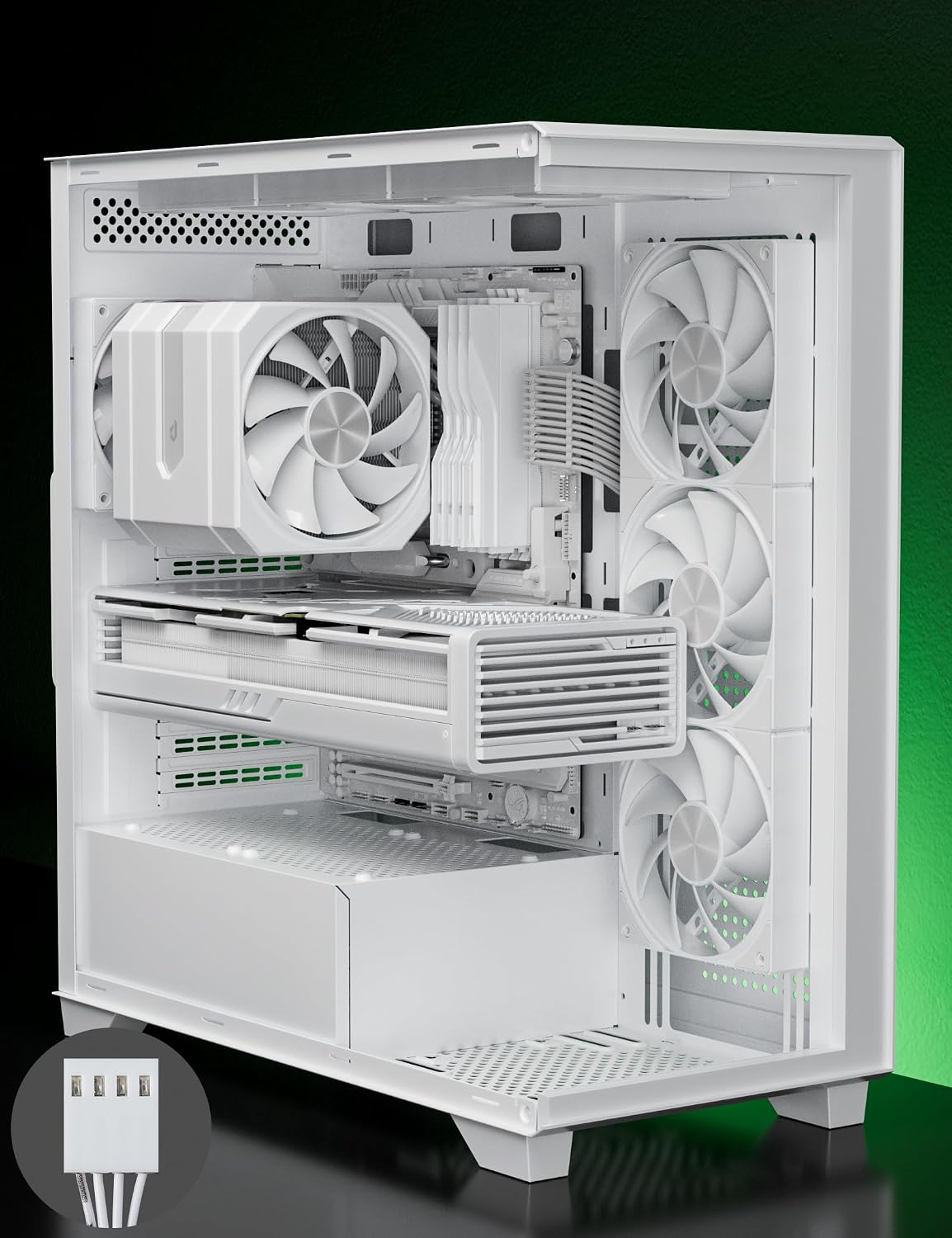 Thumbnail 6 de UpHere Gaming up2T6 White CPU Air Cooler