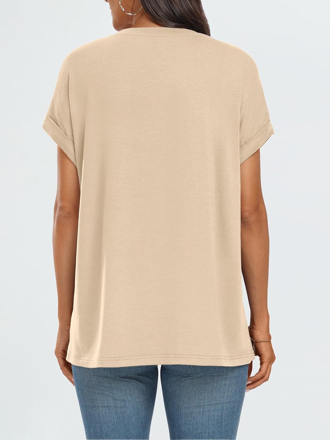 Thumbnail 4 de Cuptacc Tshirt Damen Oversize Kurzarm Sommer