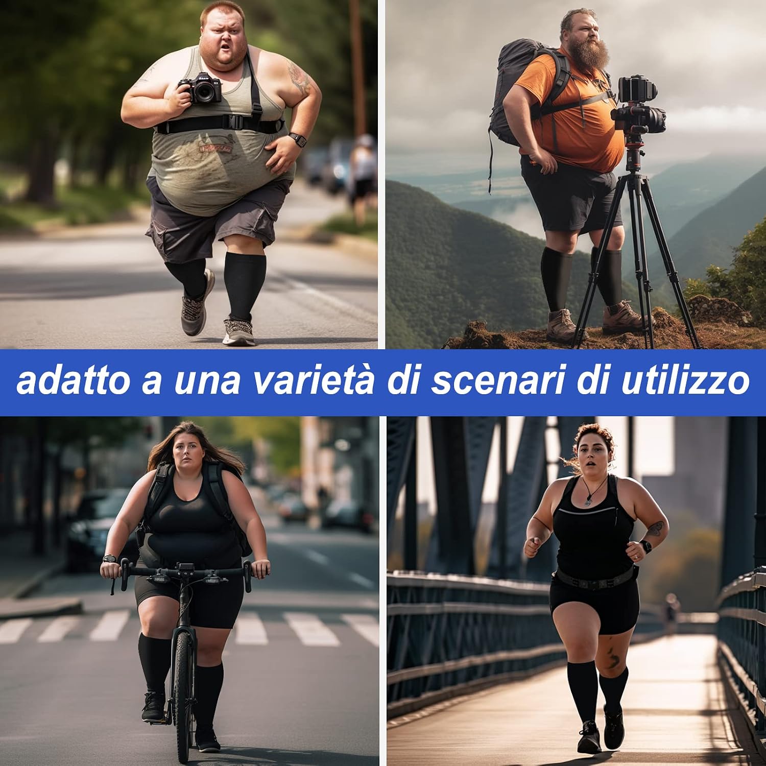 Thumbnail 6 de Calze a Compressione Graduata 2XL–7XL per Sport e Viaggi