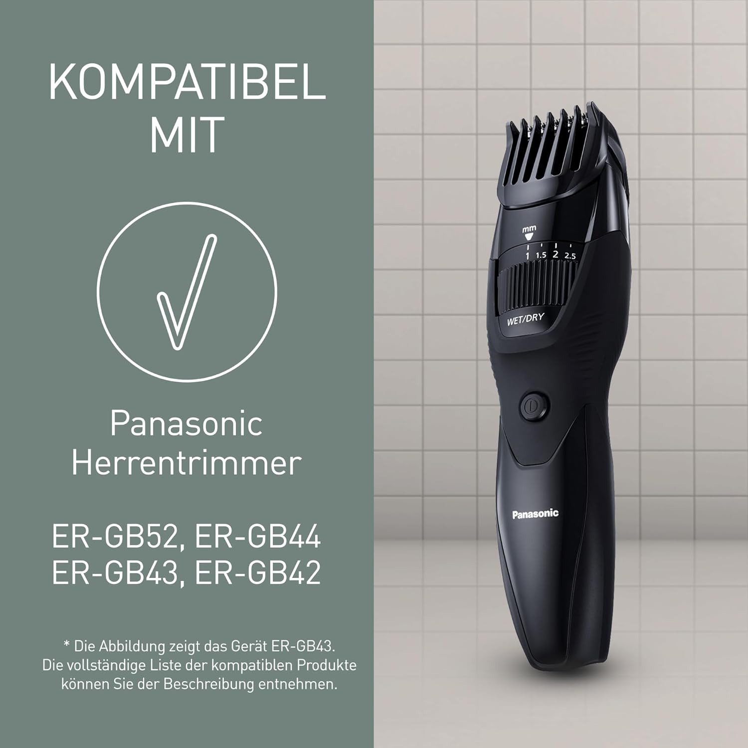 Thumbnail 3 de Panasonic WER9606Y136 Ersatz-Trimmerklinge – kompatibel mit ER-GY10CM und ER-GB-Serien