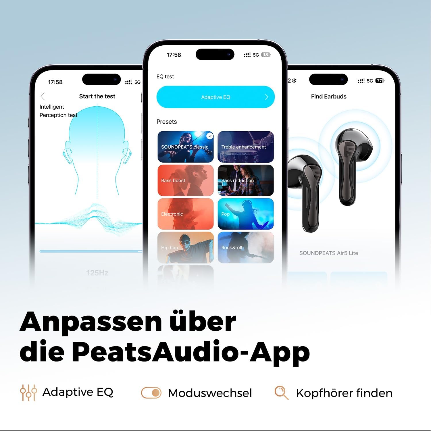 Thumbnail 6 de SoundPEATS Air5 Lite Bluetooth Kopfhörer 30 Stunden Akku