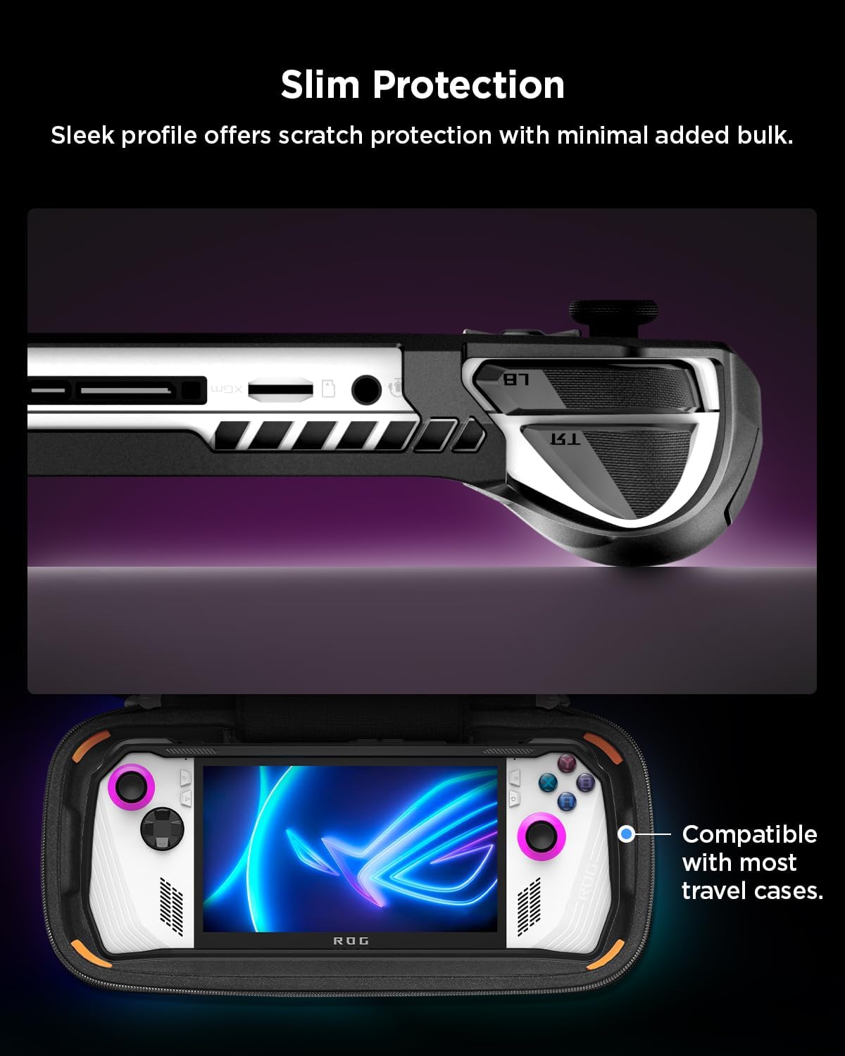 Thumbnail 5 de Spigen Rugged Armor TPU con cinturino da polso per ASUS ROG Ally (RC71L) – custodia protettiva anti-graffio