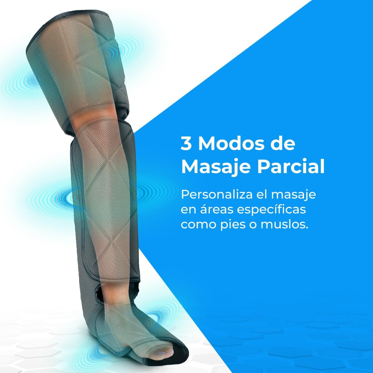 Detalle de NK Masajeador de Piernas con Función de Calor y Compresión 💆