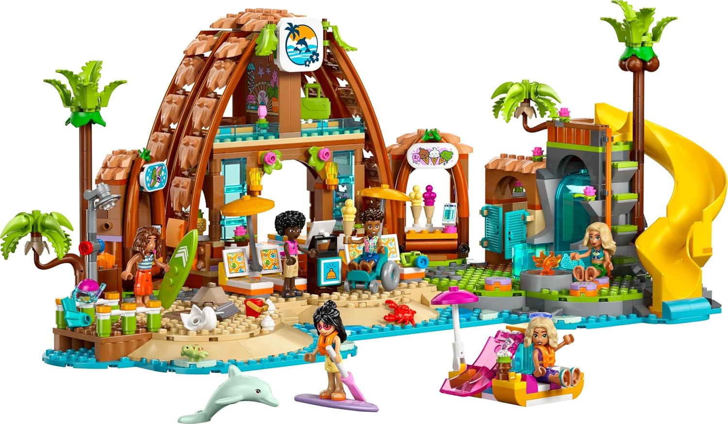 Thumbnail 3 de LEGO Friends 42673 Family Holiday Beach Resort Building Set with 6 Mini Dolls