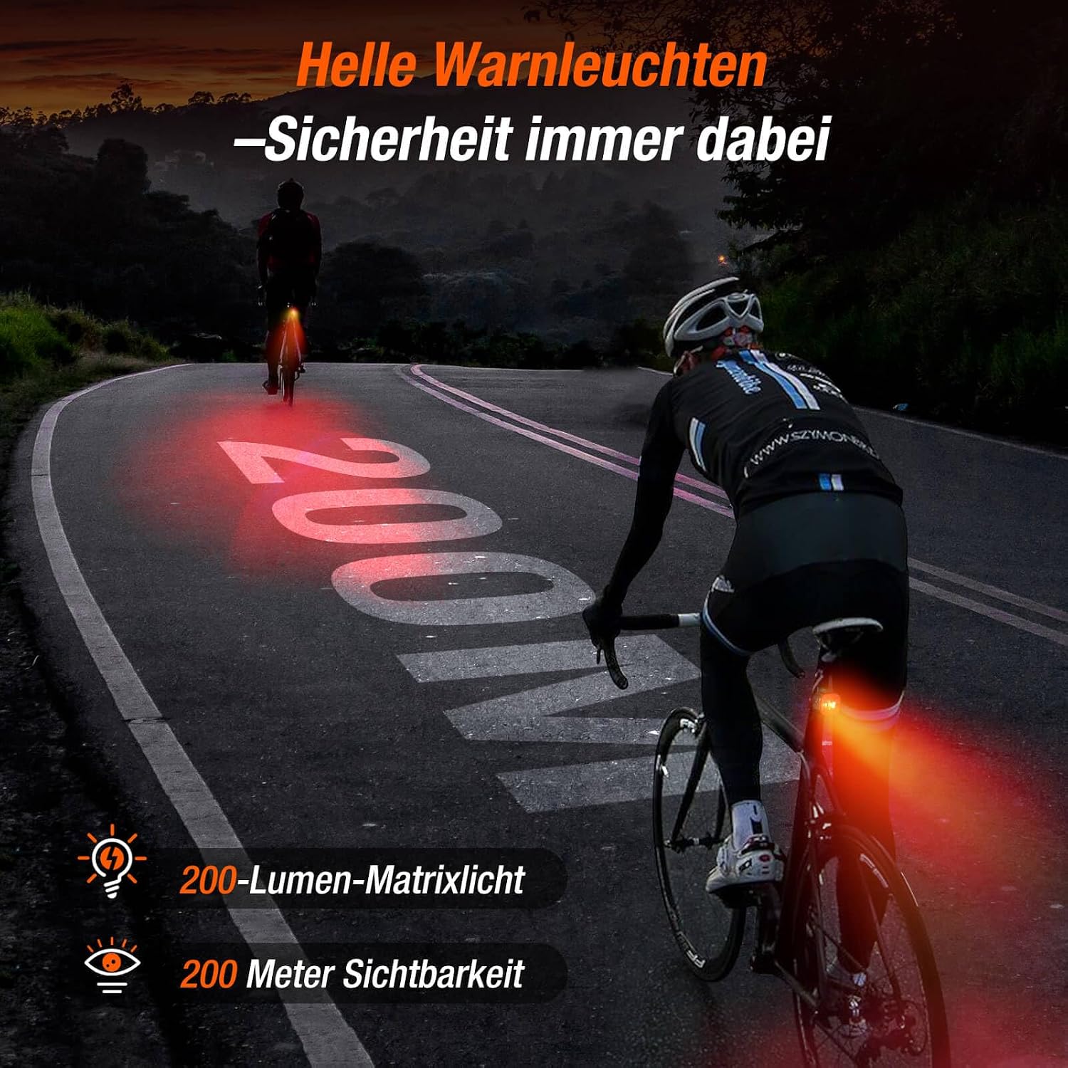 Detalle 2 de Tavaler Rücklicht LED Fahrrad mit 13 h
