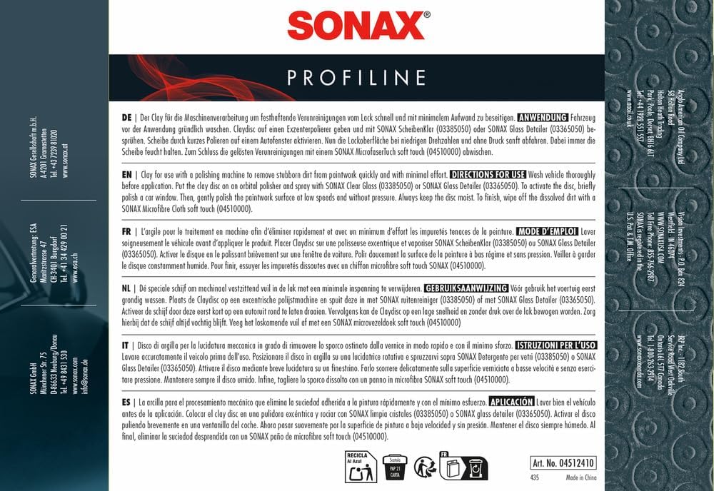 Thumbnail 2 de SONAX ClayDisc 150 mm – Disco di argilla per lucidatrice, 1 unità (04512410)