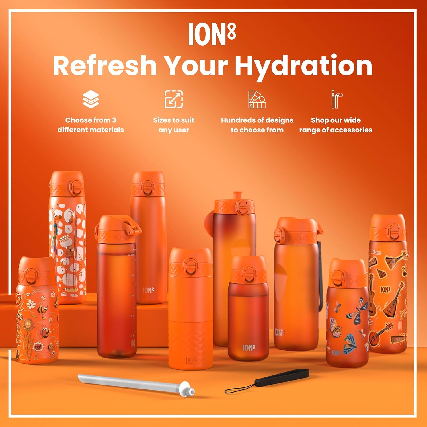 Thumbnail 6 de Ion8 500 ml/18 oz Water Bottle – Leak Proof, BPA Free & Dishwasher Safe