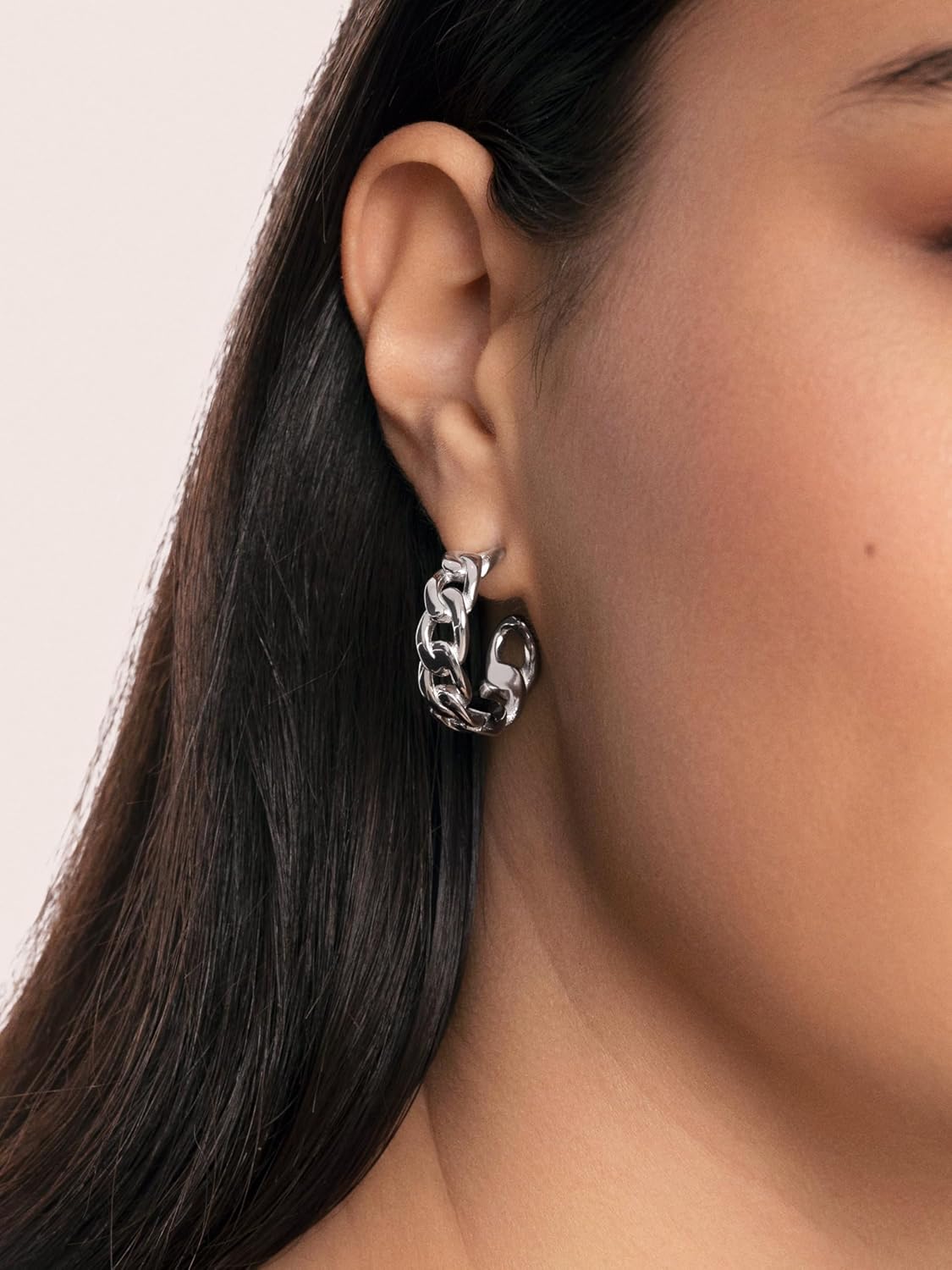 Detalle 2 de SINGULARU Orecchini Chunky Eslabón 20,5 mm 💍