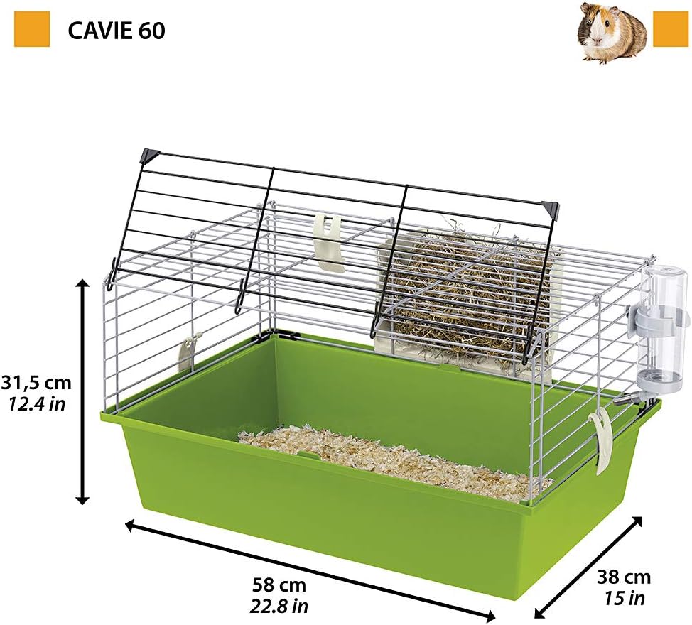 Detalle 2 de FERPLAST CAVIE 60 gabbia per cavie 58×38×31,5 cm 🐹