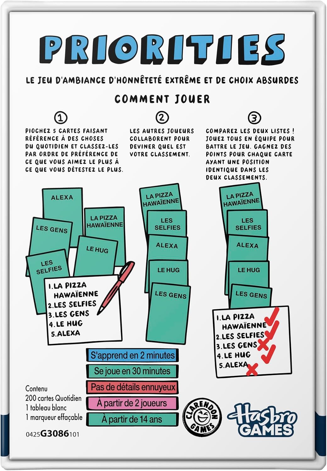 Thumbnail 3 de Priorities, jeu de groupe (version française) — cartes pour classer ce que vos amis préfèrent