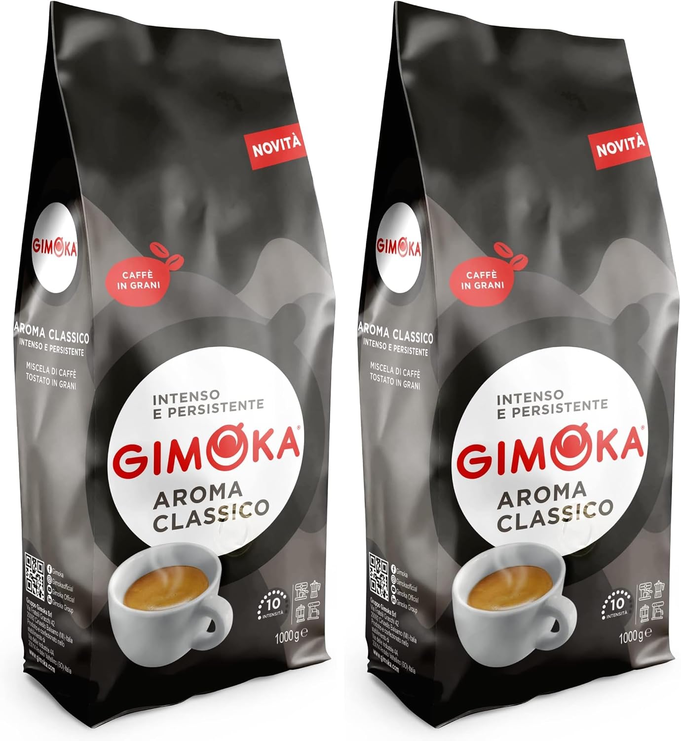 Detalle de Gimoka Miscela Aroma Classico – Caffè in grani 1 kg