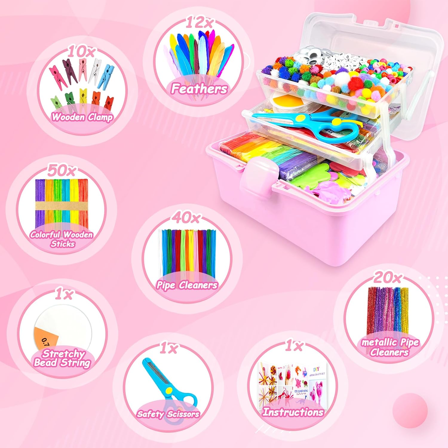 Thumbnail 2 de 3000 Arts and Crafts Kit for Kids