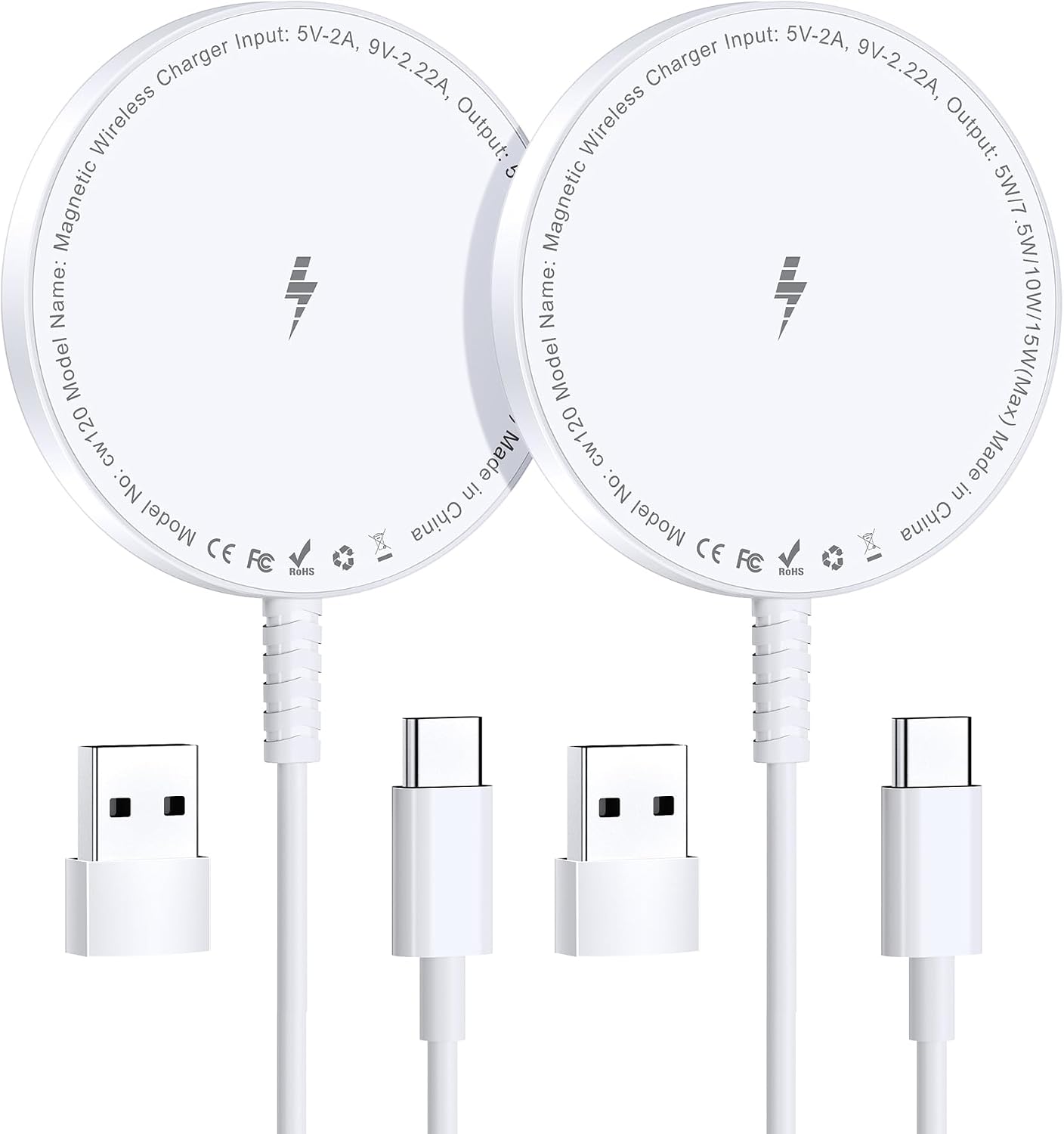 Imagen de Bohuma MagSafe Charger 2 Pack for iPhone 12–17 Series and AirPods en OfertitasTOP