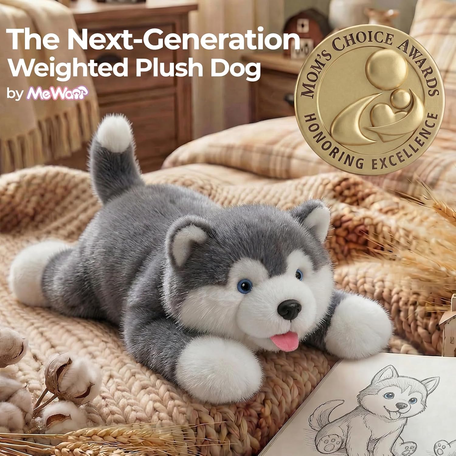 Thumbnail 3 de Mewaii Weighted Teddy: 58cm, 2.3kg with Microwavable Heating Pad