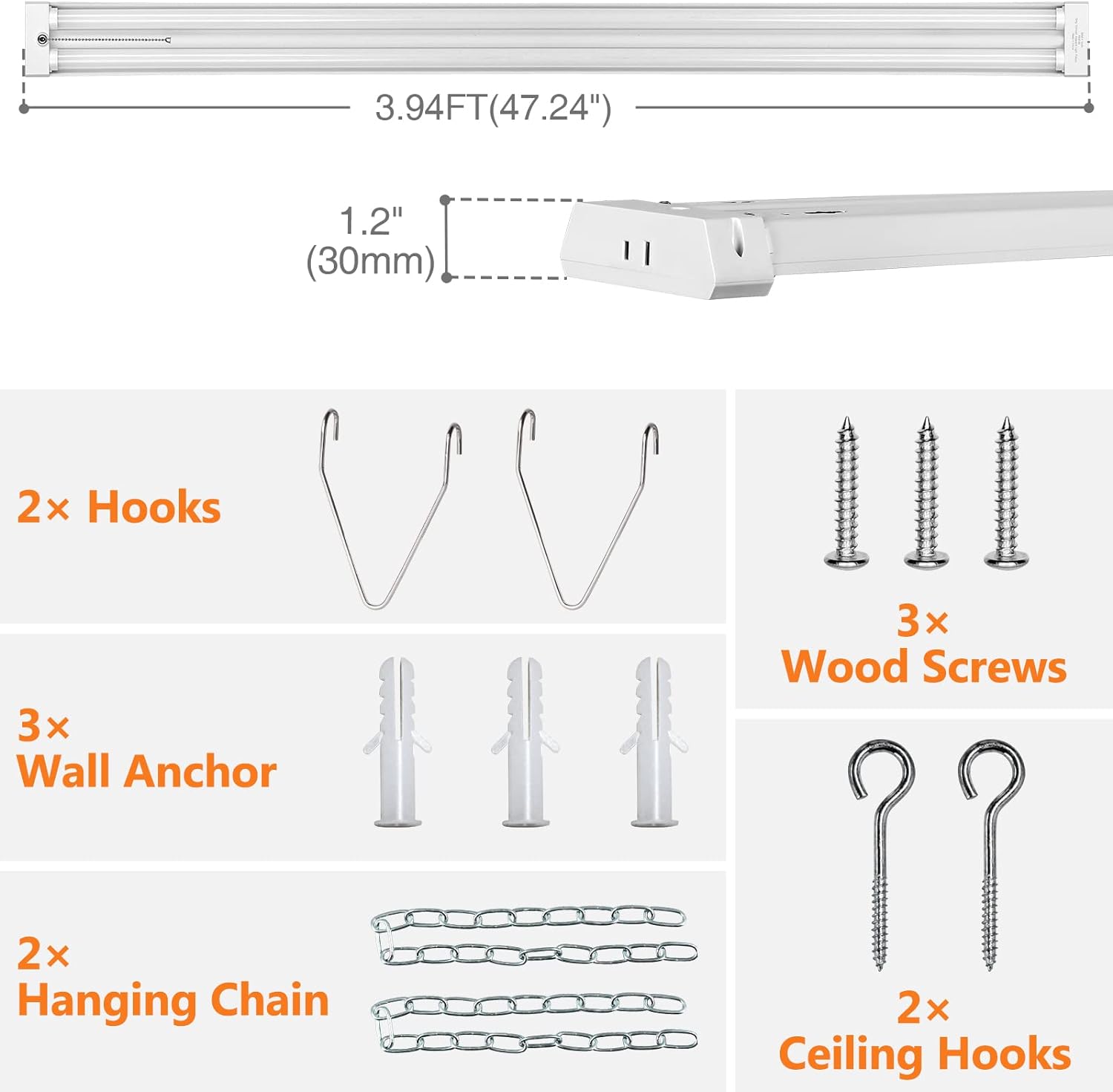 Detalle 2 de OOOLED LED Shop Light 4FT