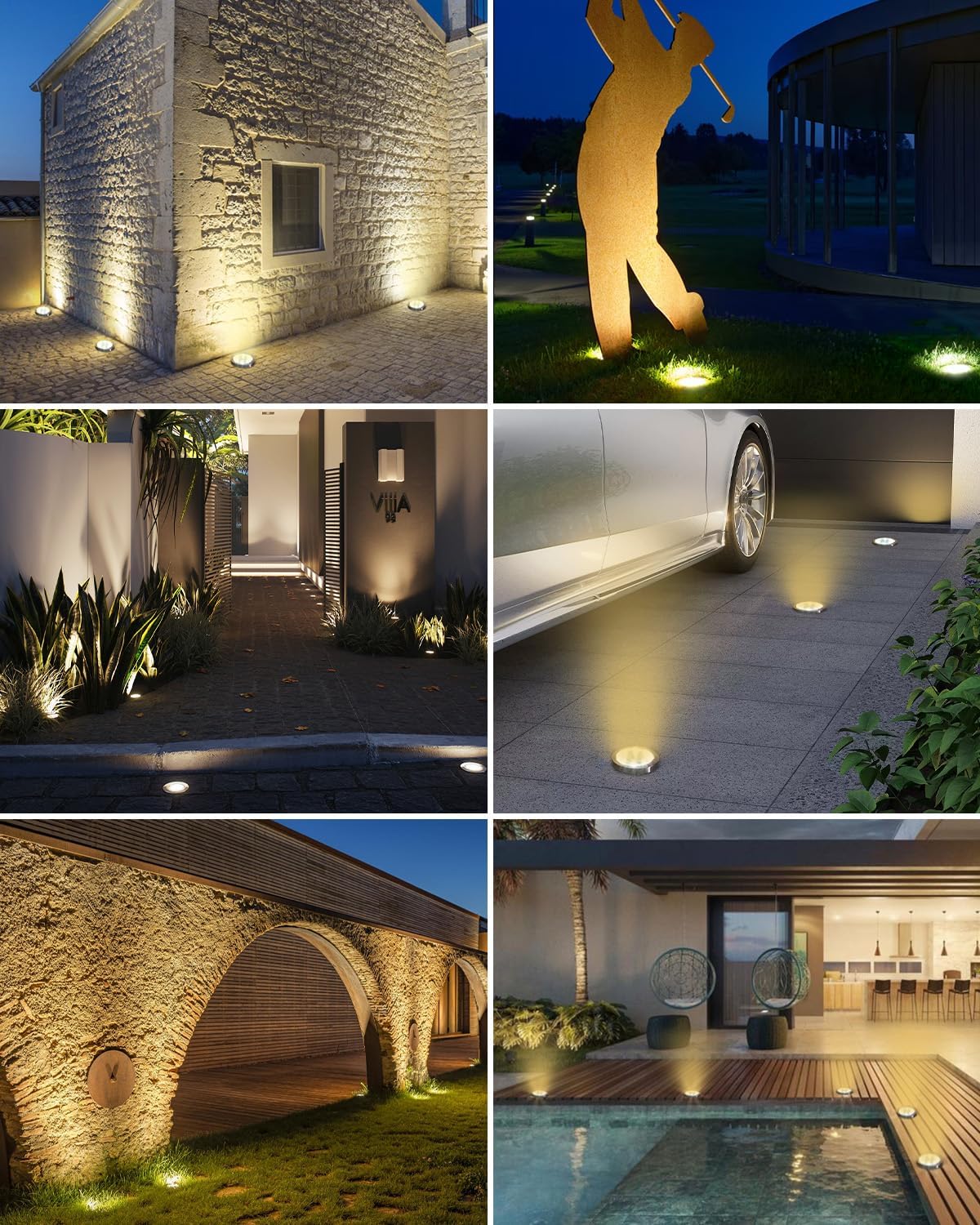 Thumbnail 6 de btfarm 8 Paquetes Luces Solares LED Exterior 8 LED