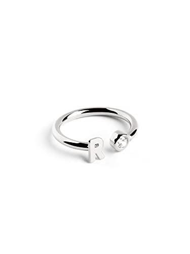 Detalle de SINGULARU Anillo Letter Spark plata 925, talla única 💍