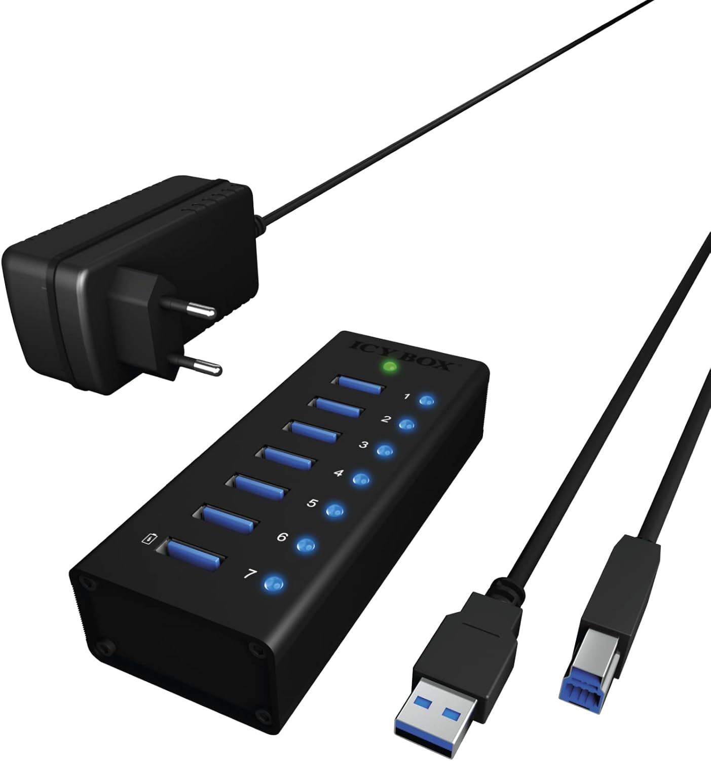 Thumbnail 6 de ICY BOX IB-AC6113 13-Port USB 3.0 Hub mit Ladeport (bis 5 Gbps, Plug & Play)