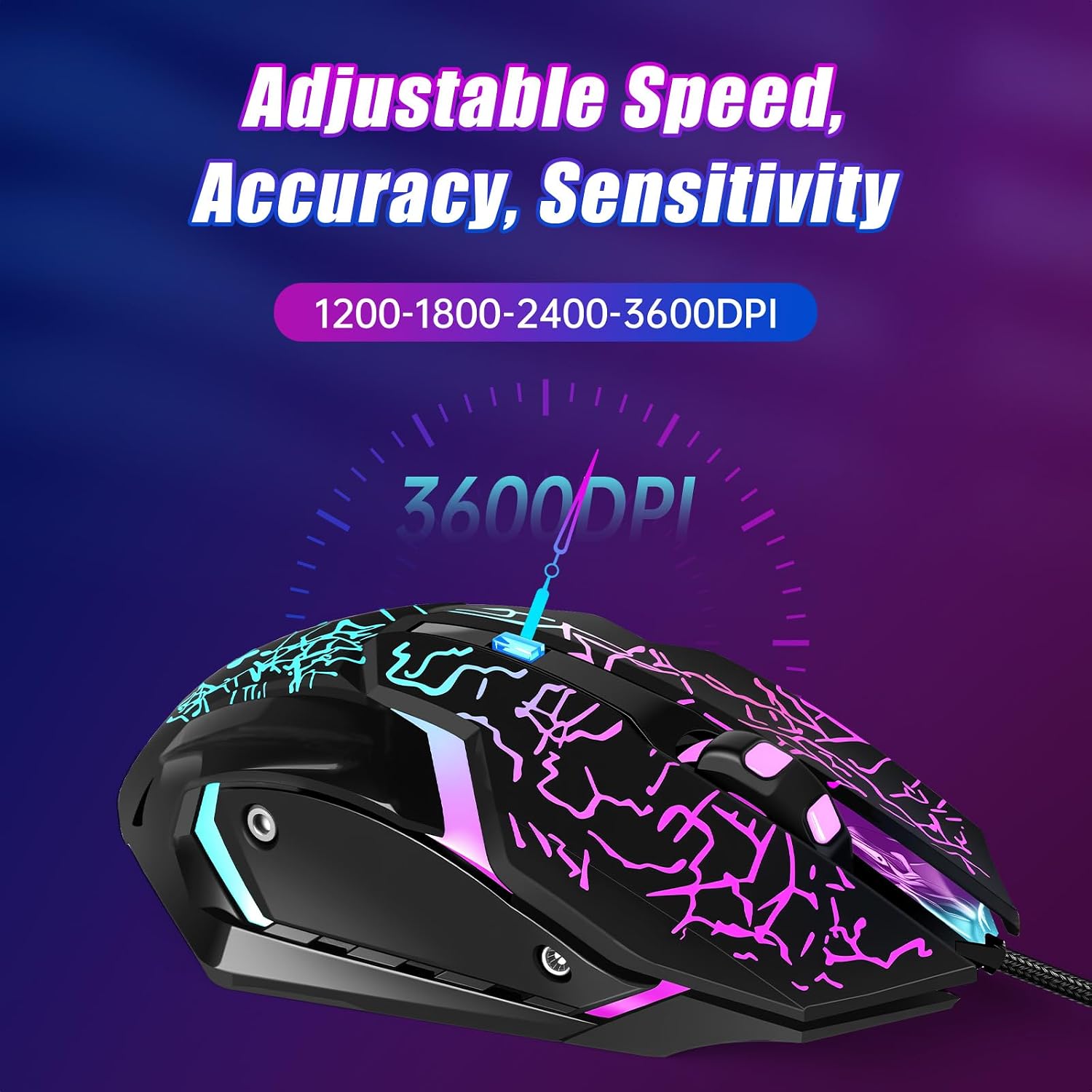 Thumbnail 1 de LuLabboard Gaming Mouse 3600 DPI